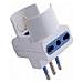Adattatore Triplo 16a+t Sk Bianco Syntesy 00356 - Foto miniatura 1