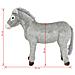 Asino in Peluche in Piedi Grigio XXL - Foto miniatura 3
