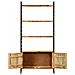 Libreria A 4 Livelli 80x30x180 Cm In Legno Di Mango Grezzo - Foto miniatura 4