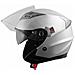 Casco Jet Moto Scooter Omologato Ece 22-05 Visiera Parasole Antigraffio Argento Xl - Foto miniatura 5