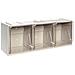 Cassettiera Modulare 3 Cassetti Crystal Box - Modello Cb50/4s - Grigio Chiaro - Foto miniatura 1