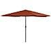 Ombrellone da Esterni con Palo in Metallo 390 cm Terracotta - Foto miniatura 1