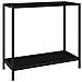 Tavolo Consolle Nero 80x35x75 Cm In Vetro Temperato - Foto miniatura 1