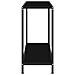 Tavolo Consolle Nero 80x35x75 Cm In Vetro Temperato - Foto miniatura 3