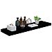 Scaffali A Parete 4 Pz Nero Lucido 90x23,5x3,8 Cm In Mdf - Foto miniatura 3