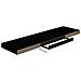 Scaffali A Parete 4 Pz Nero Lucido 90x23,5x3,8 Cm In Mdf - Foto miniatura 8