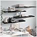 Scaffali A Parete 4 Pz Nero Lucido 90x23,5x3,8 Cm In Mdf - Foto miniatura 1