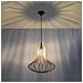 Lampada A Sospensione In Filo Di Legno Naturale E27 - Foto miniatura 10