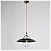 Lampadario In Ferro Marrone Oro Industrial Bianco Una Luce 30x H14 Cm - Foto miniatura 1