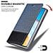 Custodia Compatibile Con Huawei P40 In Blu Scuro Nero - Coperchio Protettiva Con Chiusura Magnetica, Funzione Stand E Tasca Per Le Carte - Foto miniatura 7