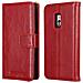Custodia Compatibile Con Oneplus 2 In Rosso Vinaccia - Coperchio Protettiva Con Chiusura Magnetica, Funzione Stand E Tasca Per Le Carte - Foto miniatura 8