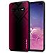 Custodia Compatibile Con Samsung Galaxy S10 Plus - Ottica A Strisce In Cremisi Rosa - Coperchio Protettivo In Vetro Temperato E Silicone Tpu - Foto miniatura 1