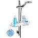 Mensola Doccia Caddy Premium Con Asta Doccia, - Foto miniatura 1