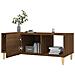 Tavolino Da Caff Rovere Marrone 102x50x40 Cm Legno Multistrato - Foto miniatura 3