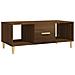 Tavolino Da Caff Rovere Marrone 102x50x40 Cm Legno Multistrato - Foto miniatura 1