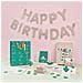 Ghirlanda Happy Birthday Grigio 5 M - Foto miniatura 1