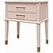 Westerleigh Tavolino Con 2 Cassetti In Mdf Rosa - Foto miniatura 7
