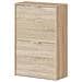 Scarpiera Valdosta, Portascarpe Salvaspazio A 2 Ante, Scarpiera Da Ingresso, Armadio Scarpiera, 50x22h76 Cm, Rovere - Foto miniatura 2