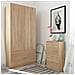 Scarpiera Valdosta, Portascarpe Salvaspazio A 2 Ante, Scarpiera Da Ingresso, Armadio Scarpiera, 50x22h76 Cm, Rovere - Foto miniatura 4