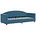 Divano Letto Estraibile Con Materassi Blu 80x200 Cm Velluto - Foto miniatura 8