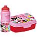 Disney Set Borraccia Da 380 Ml E Sandwich Box Rosa Per Bambini In Plastica Minnie Con Banda Antiscivolo E Chiusura Di Sicurezza - Foto miniatura 1