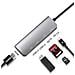 Hub 6in1 Hdmi4k Sd Micro-usb Usb3.0 Da Usb-c A Usb-c, Grigio - Foto miniatura 2