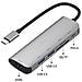 Hub 6in1 Hdmi4k Sd Micro-usb Usb3.0 Da Usb-c A Usb-c, Grigio - Foto miniatura 3