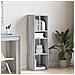 Libreria Grigio Sonoma 34x31x112 Cm In Legno Multistrato - Foto miniatura 3