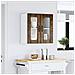 Pensile Da Cucina Con Porta In Vetro Lucca Rovere Fumo - Foto miniatura 3