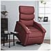 Poltrona Alzapersona Reclinabile Rosso Vino In Similpelle - Foto miniatura 1