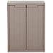 Armadio Da Giardino Marrone 65x45x88 Cm In Pp Aspetto Legno - Foto miniatura 1