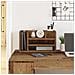 Organizzatore da scrivania Rovere Vecchio 44.5x24x25 cm Legno Ingenerizzato - Foto miniatura 2