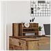 Organizzatore da scrivania Rovere Vecchio 44.5x24x25 cm Legno Ingenerizzato - Foto miniatura 4