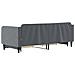 Divano Letto Estraibile Cassetti Grigio Scuro 80x200cm Velluto - Foto miniatura 5