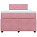Giroletto a Molle con Materasso Rosa 120x190 cm in Velluto - Foto miniatura 6