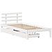 Giroletto con Cassetti Bianco 100x200 cm Legno Massello di Pino - Foto miniatura 3