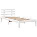 Giroletto con Cassetti Bianco 100x200 cm Legno Massello di Pino - Foto miniatura 7