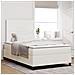 Letto con Box Spring e Materasso Crema 120x200 cm Tessuto in Corduroy - Foto miniatura 2