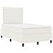 Letto con Box Spring e Materasso Crema 120x200 cm Tessuto in Corduroy - Foto miniatura 3