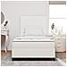 Letto con Box Spring e Materasso Crema 120x200 cm Tessuto in Corduroy - Foto miniatura 5