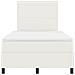 Letto con Box Spring e Materasso Crema 120x200 cm Tessuto in Corduroy - Foto miniatura 8