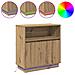 Credenza con LED rovere artigianale 71 x 34.5 x 75 cm - Foto miniatura 4