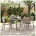 Set da Pranzo per Giardino 5 pcs Grigio 90 x 90 x 75 cm - Foto miniatura 2