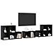 Set di mobili TV 8 pz Rovere Nero Legno ingegnerizzato - Foto miniatura 3