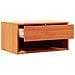 Comodino Cera marrone 50 x 32.5 x 24 cm Legno di pino massello - Foto miniatura 5