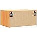 Comodino Cera marrone 50 x 32.5 x 24 cm Legno di pino massello - Foto miniatura 8