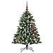 Albero di Natale artificiale con 150 LED Verde 120 cm - Foto miniatura 6