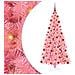 Albero di Natale con 300 LED con supporto Rosa 180 cm PVC - Foto miniatura 1