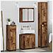 Set di mobili per il bagno con cassetto 4 pcs Legno vecchio - Foto miniatura 4