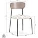 Set Di 2 Sedie Scandinave Olivia In Velluto A Coste Beige - Foto miniatura 8